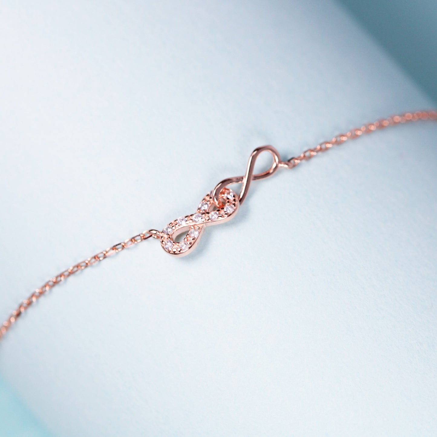 infinity symbol sterling silve anklet