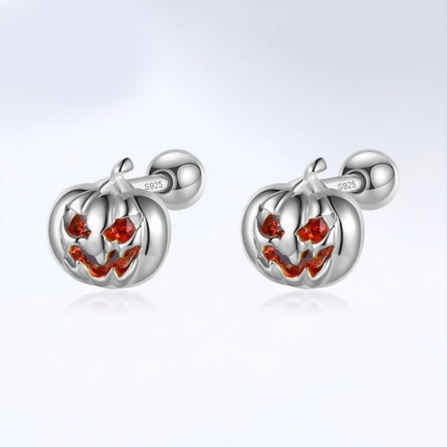 jack o lantern stud earrings