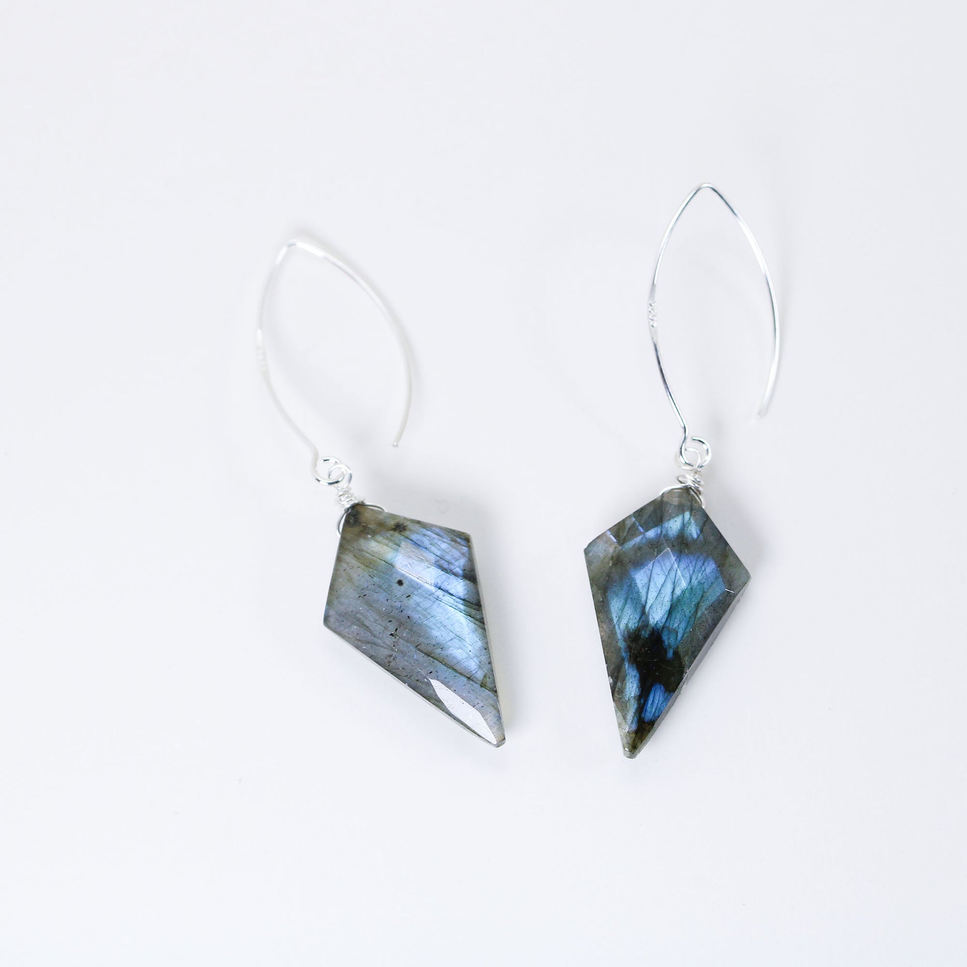 kite labradorite earrings