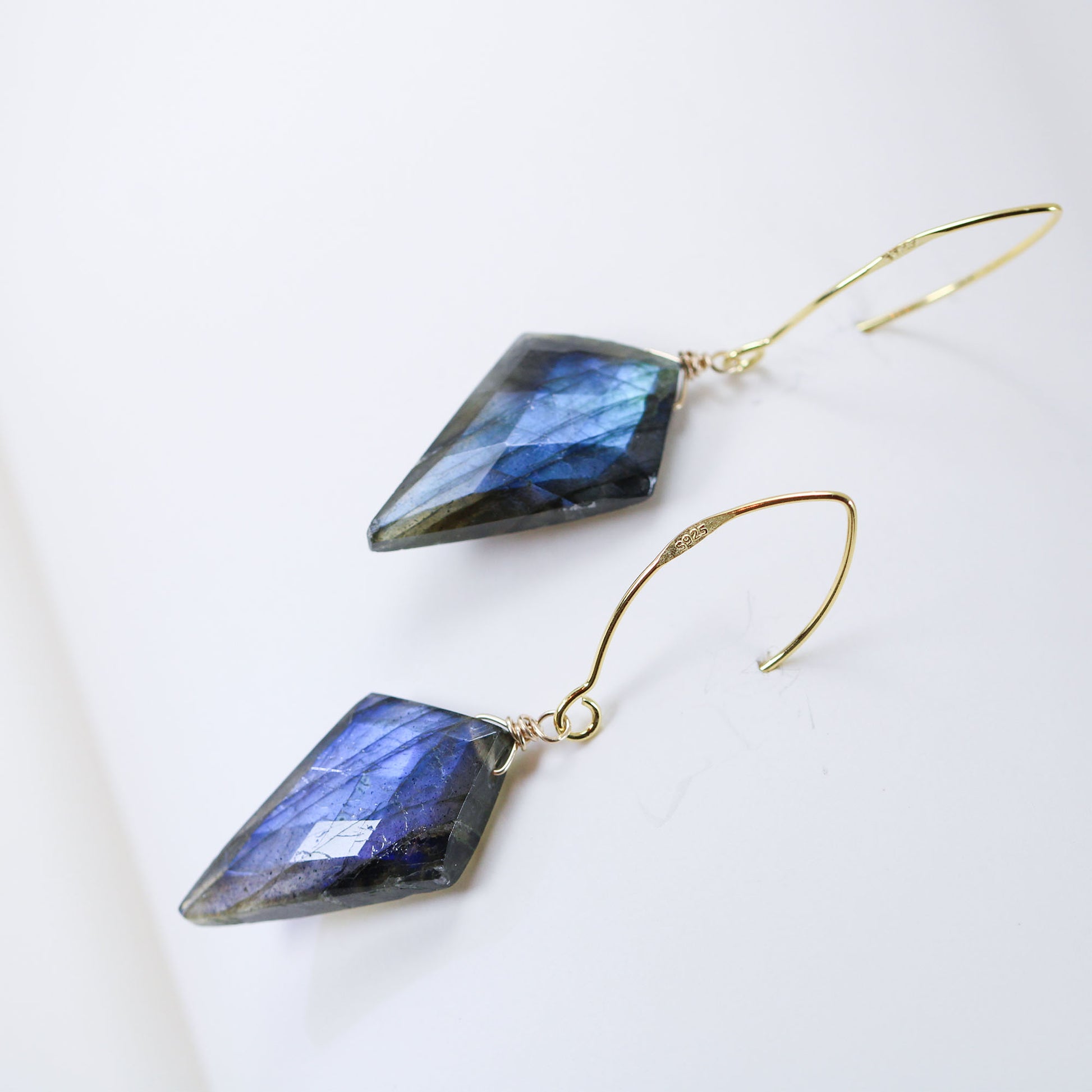 kite labradorite earrings