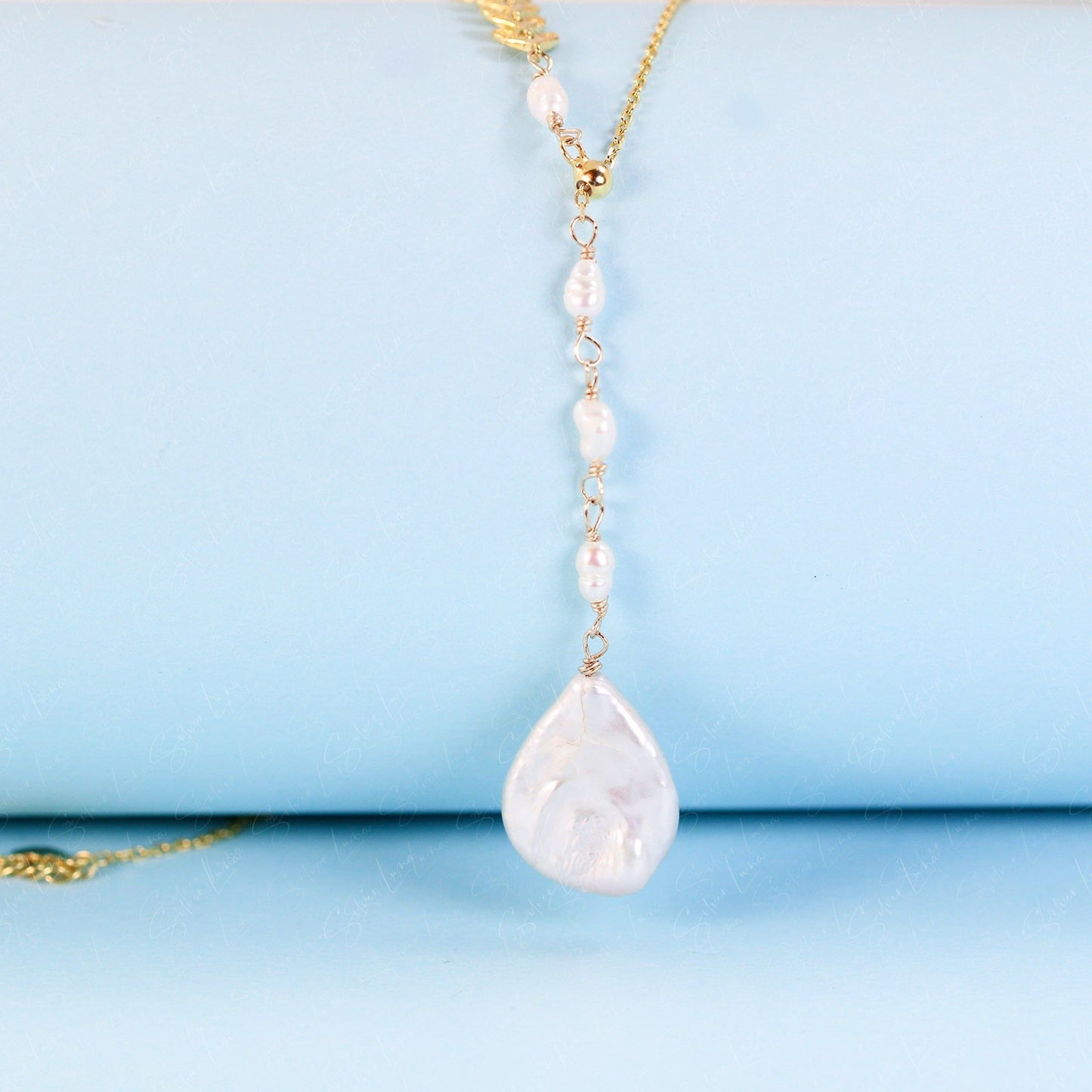 lariat freshwater pearl necklace