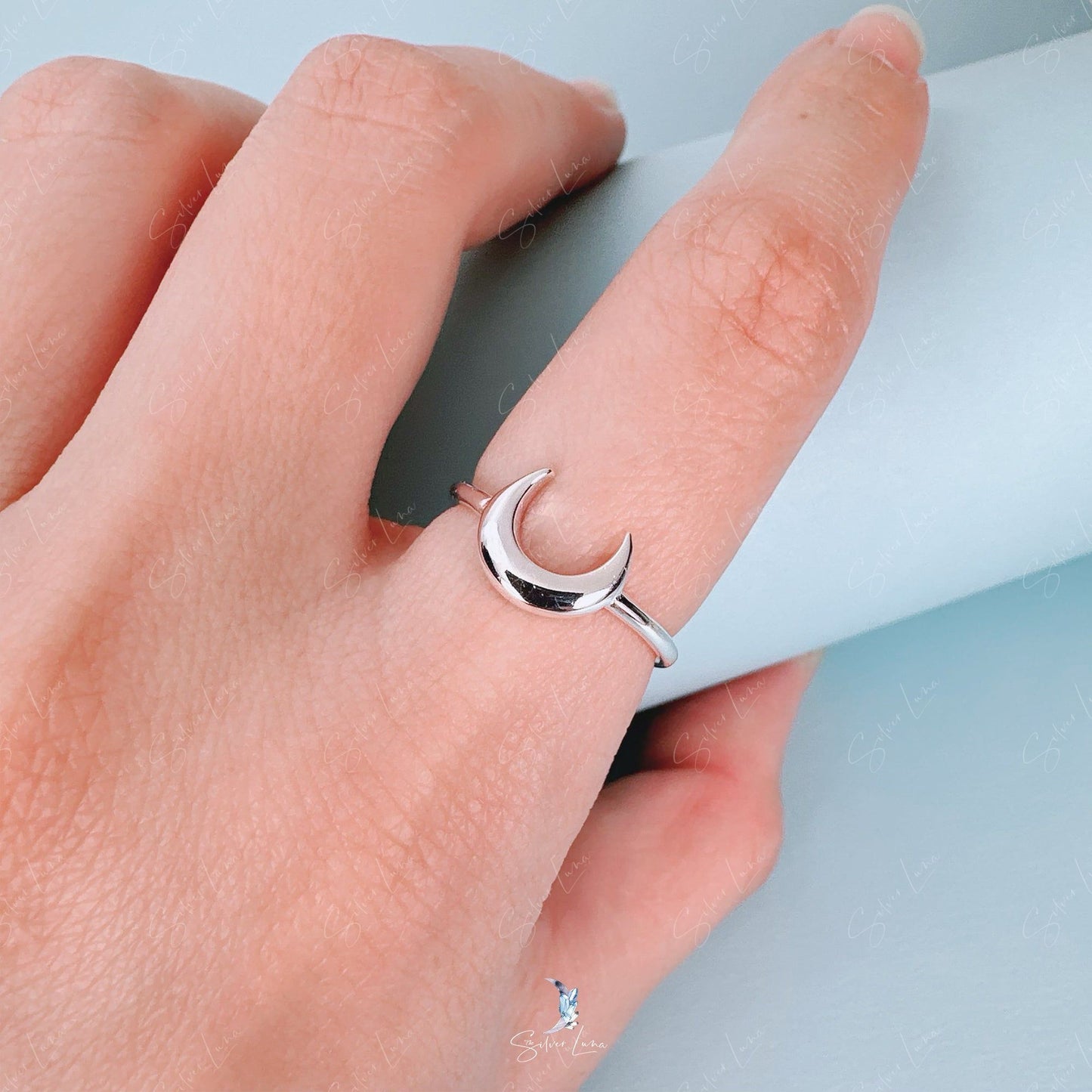 crescent moon ring