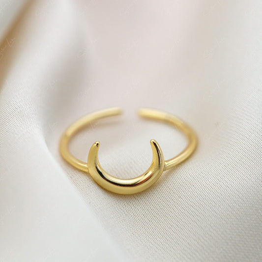 crescent moon ring