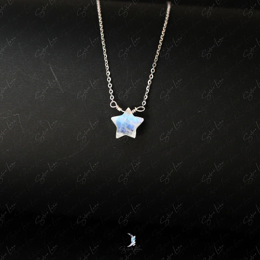 star moonstone pendant