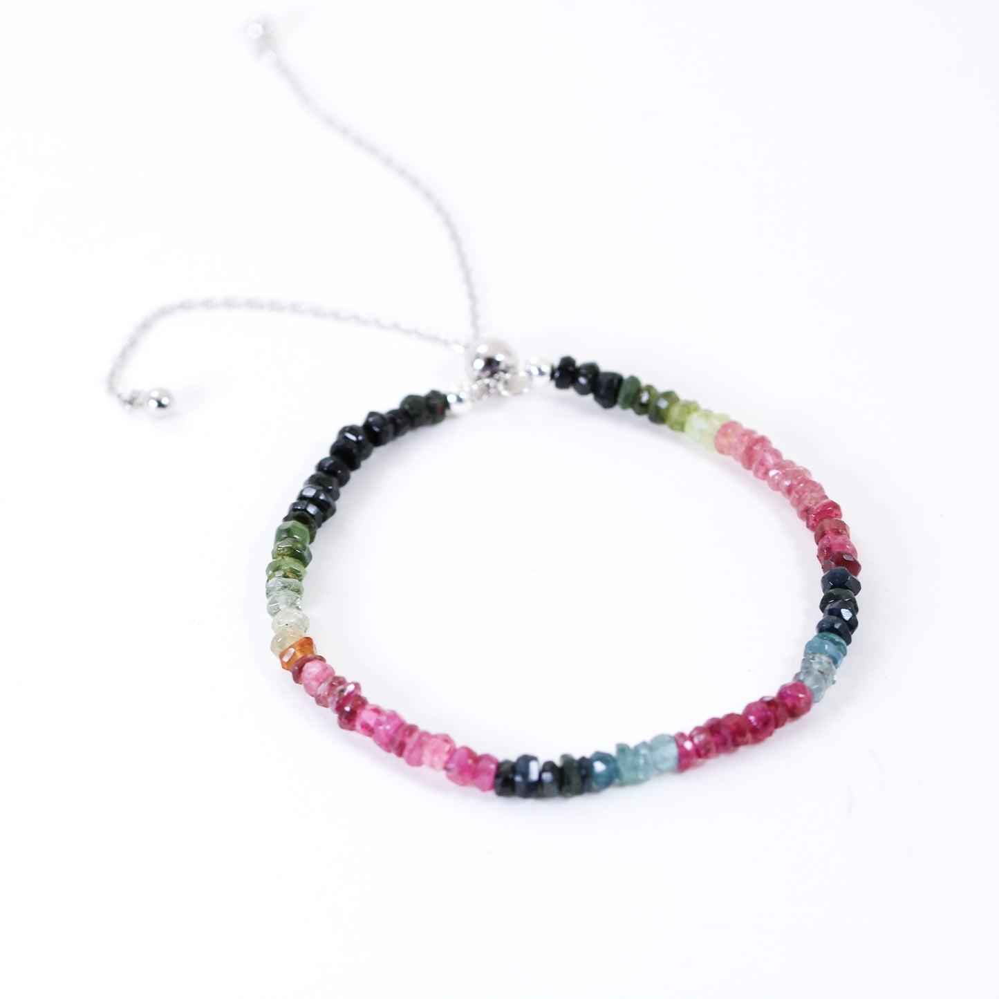 tourmaline silver  bracelet