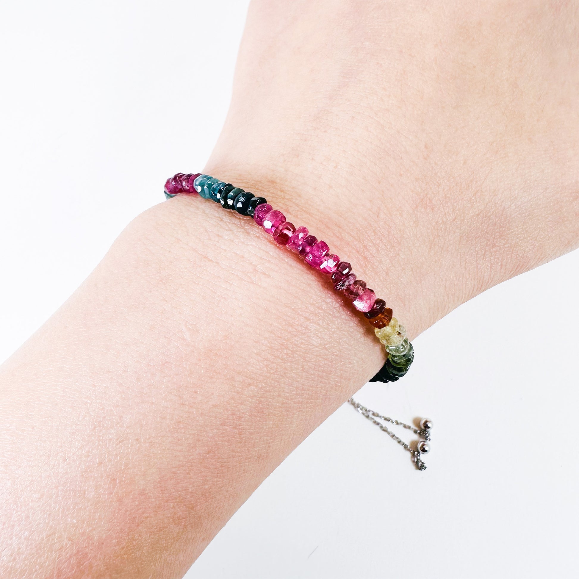 tourmaline silver  bracelet