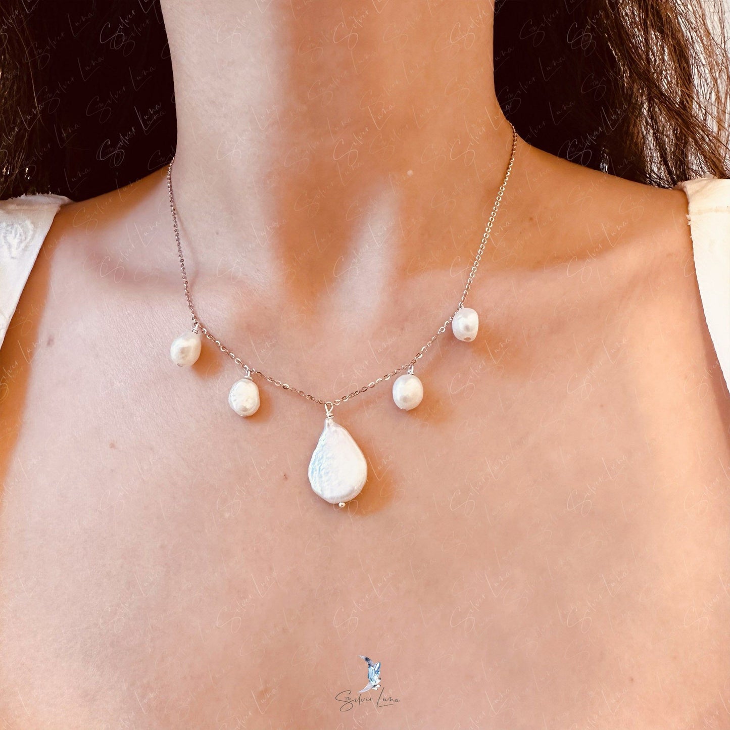 fresh water pearl pendant necklace