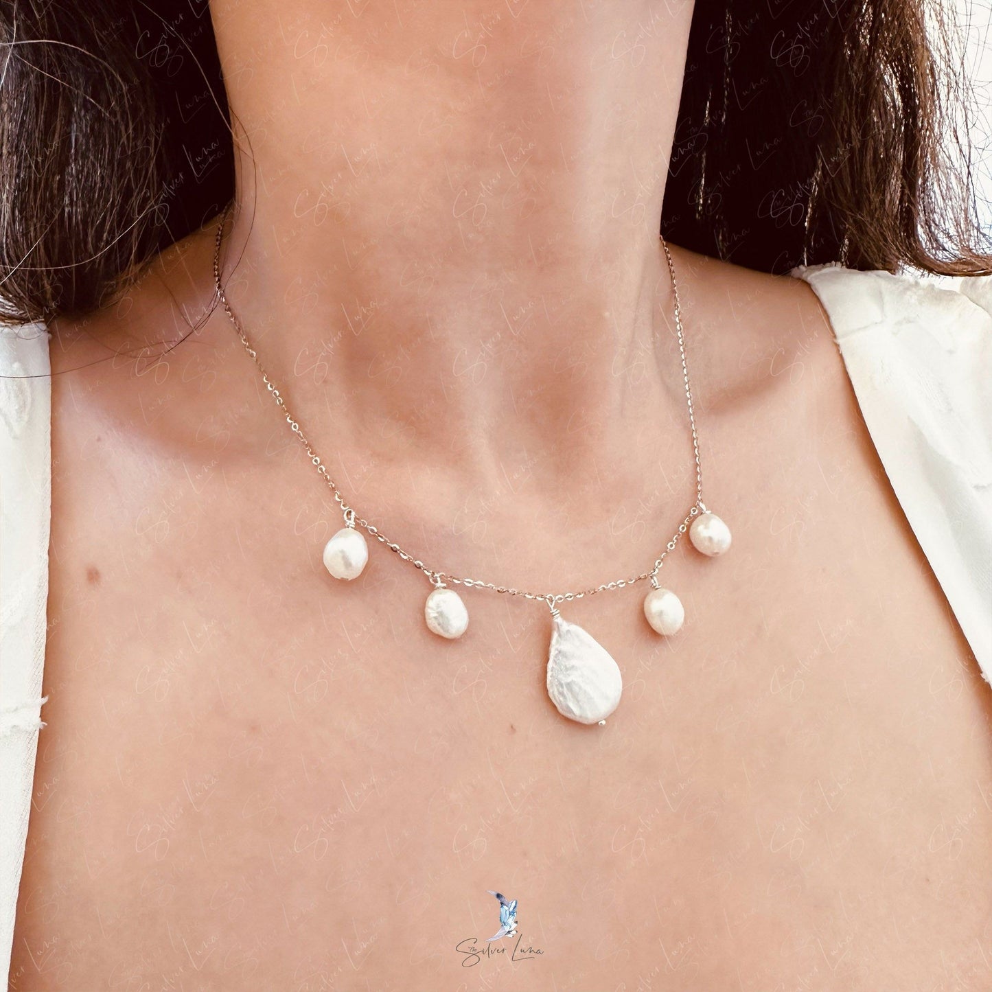 freshwater pearl pendant necklace