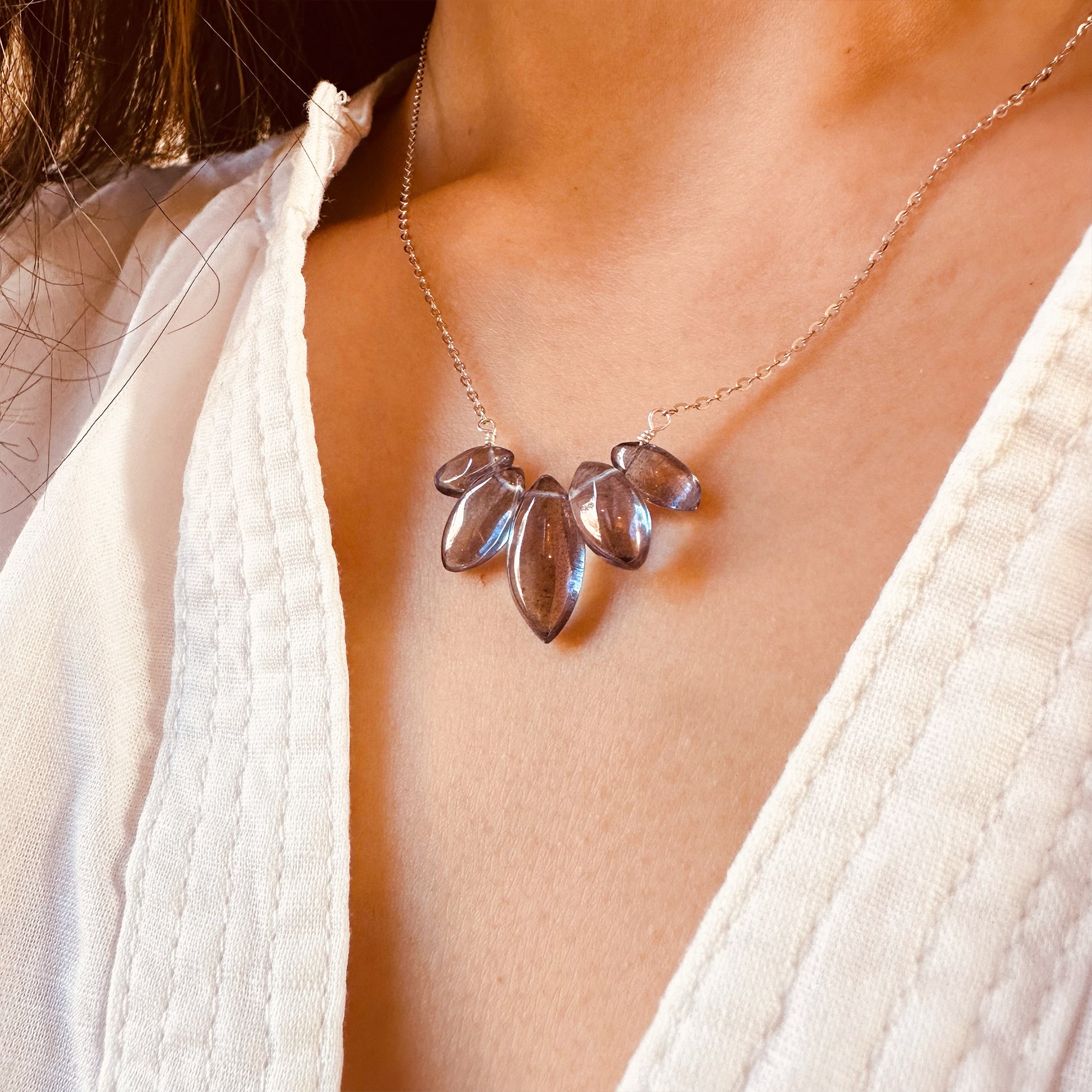 lotus flower pendant necklace