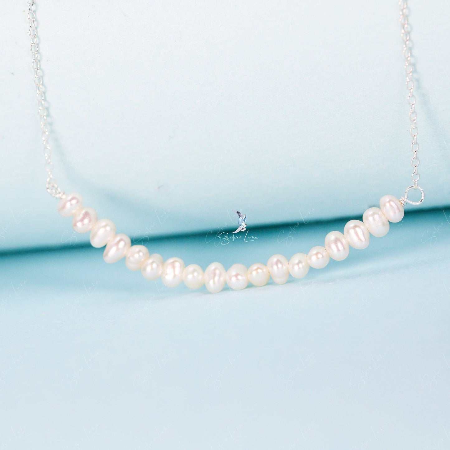 dainty baroque pearl necklace