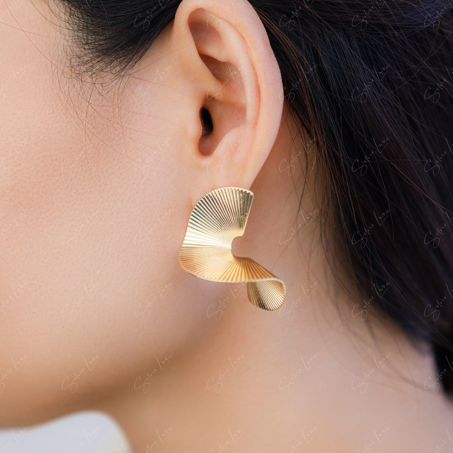 pencil shave statement earrings