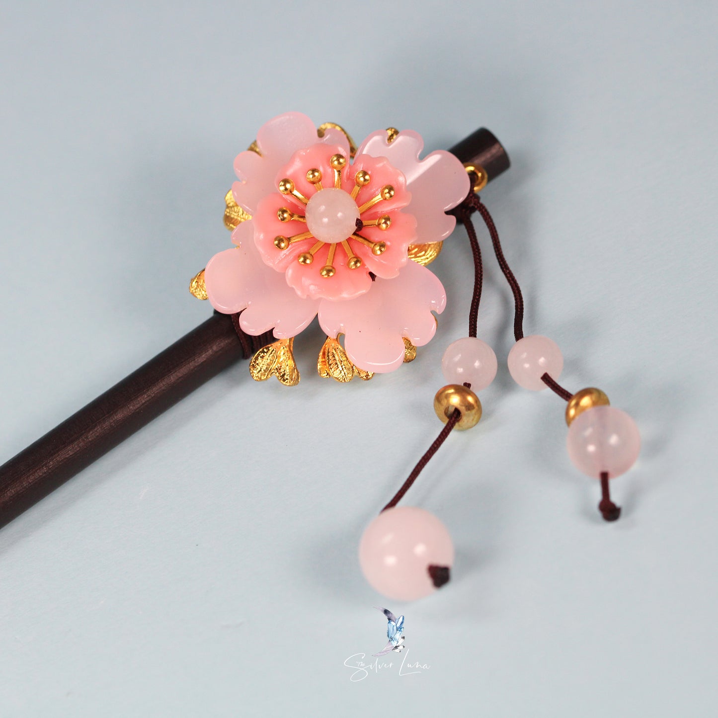 cherry blossom hair stick