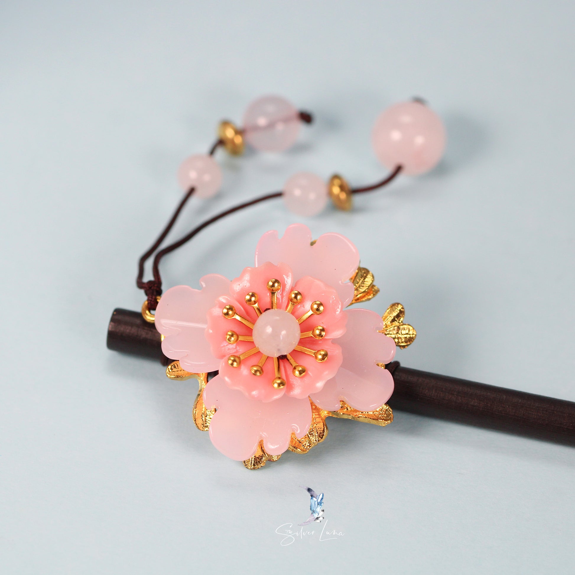 cherry blossom hair stick