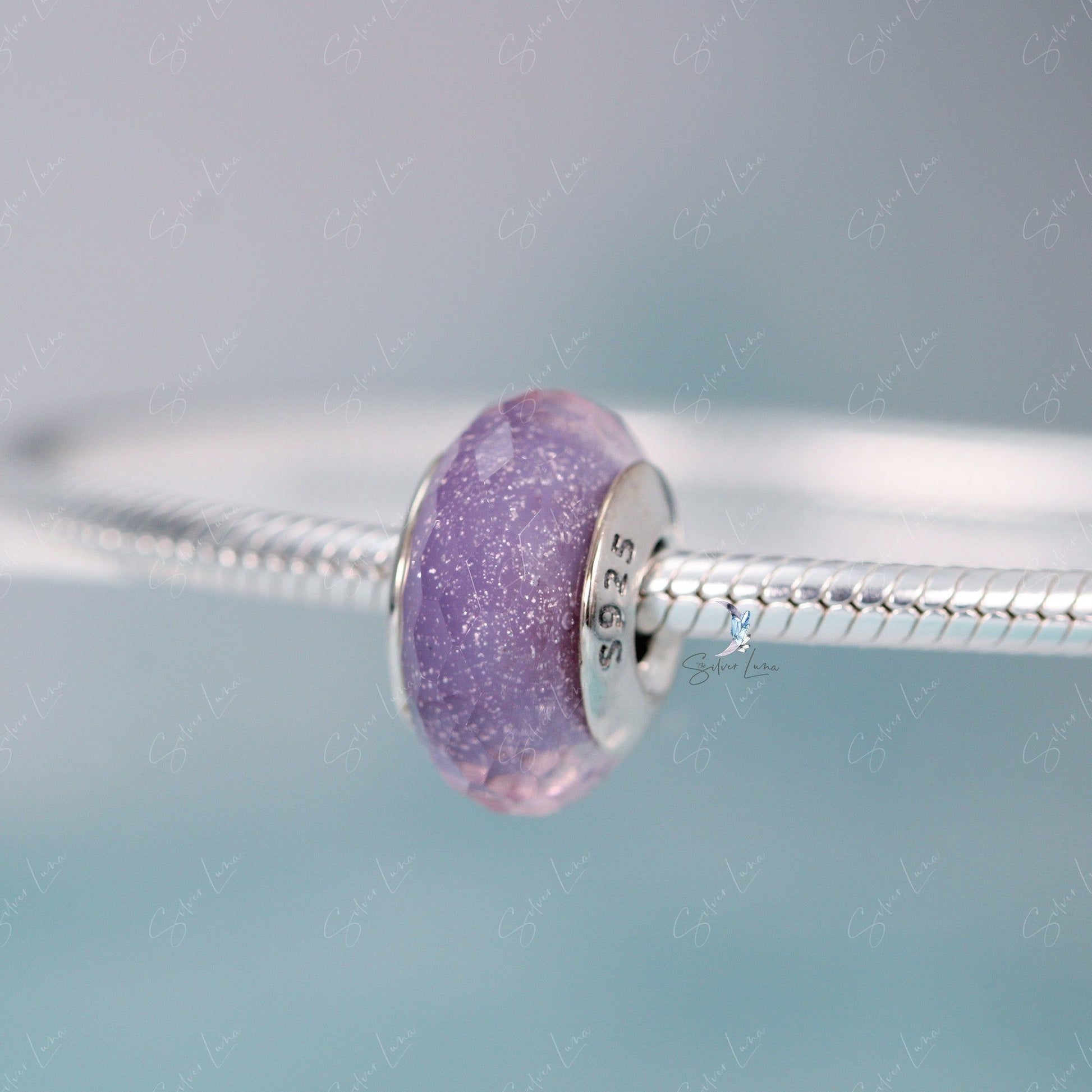 purple murano bead