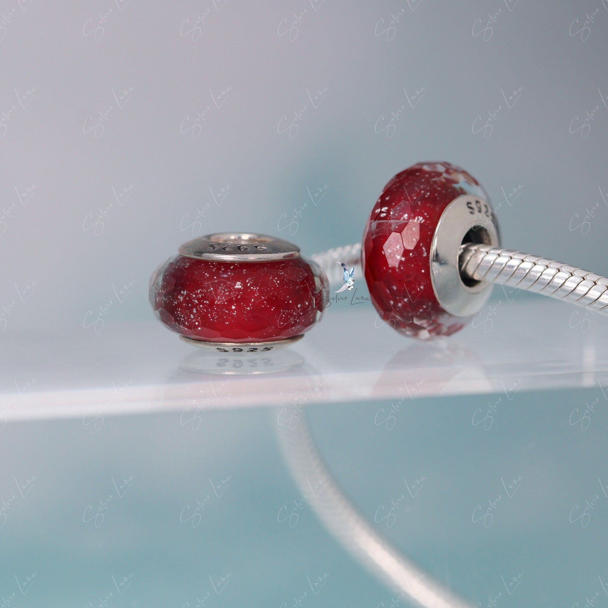 murano glass bead charm