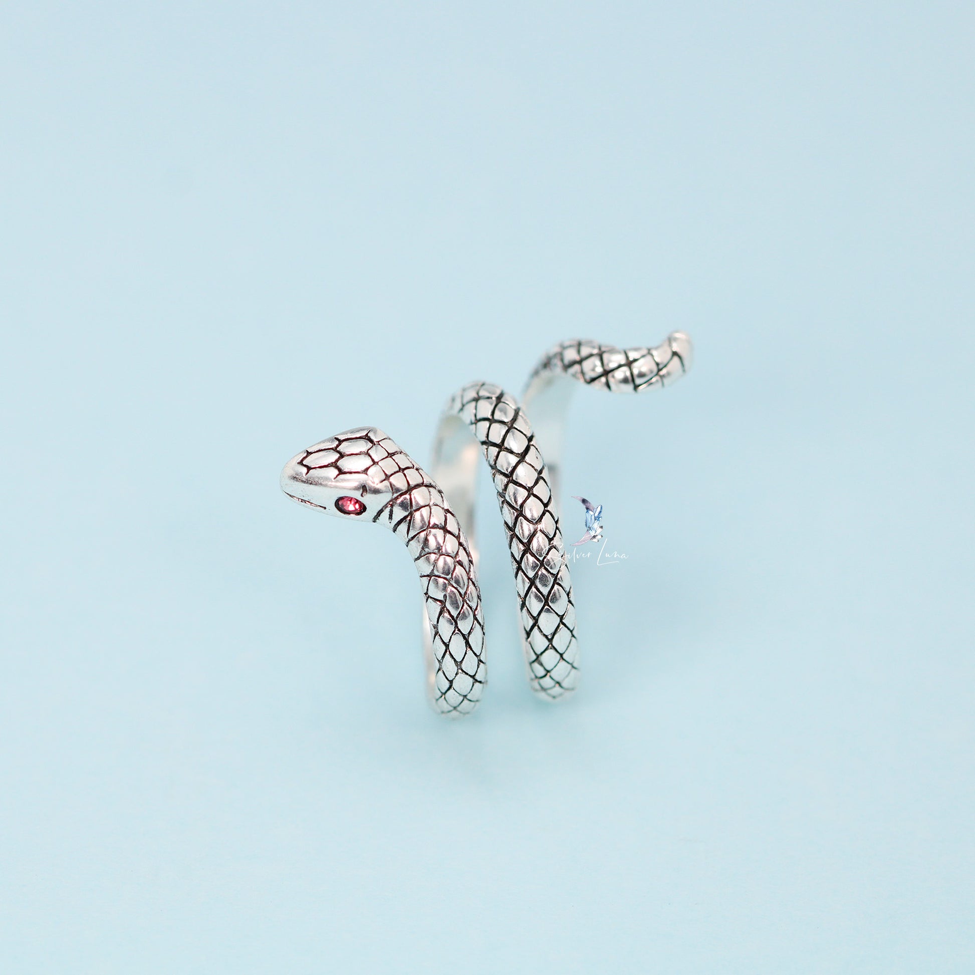 bohemian snake wrap adjustable ring