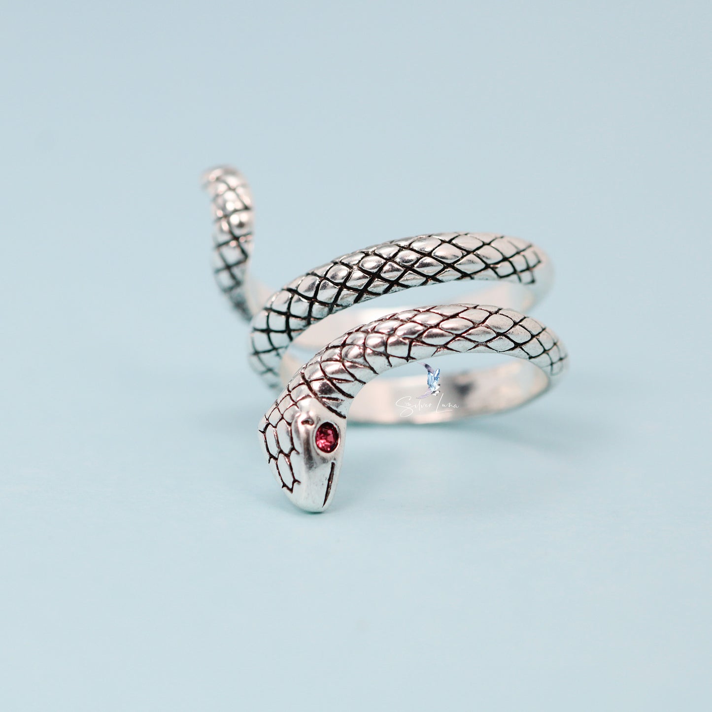 bohemian snake wrap adjustable ring