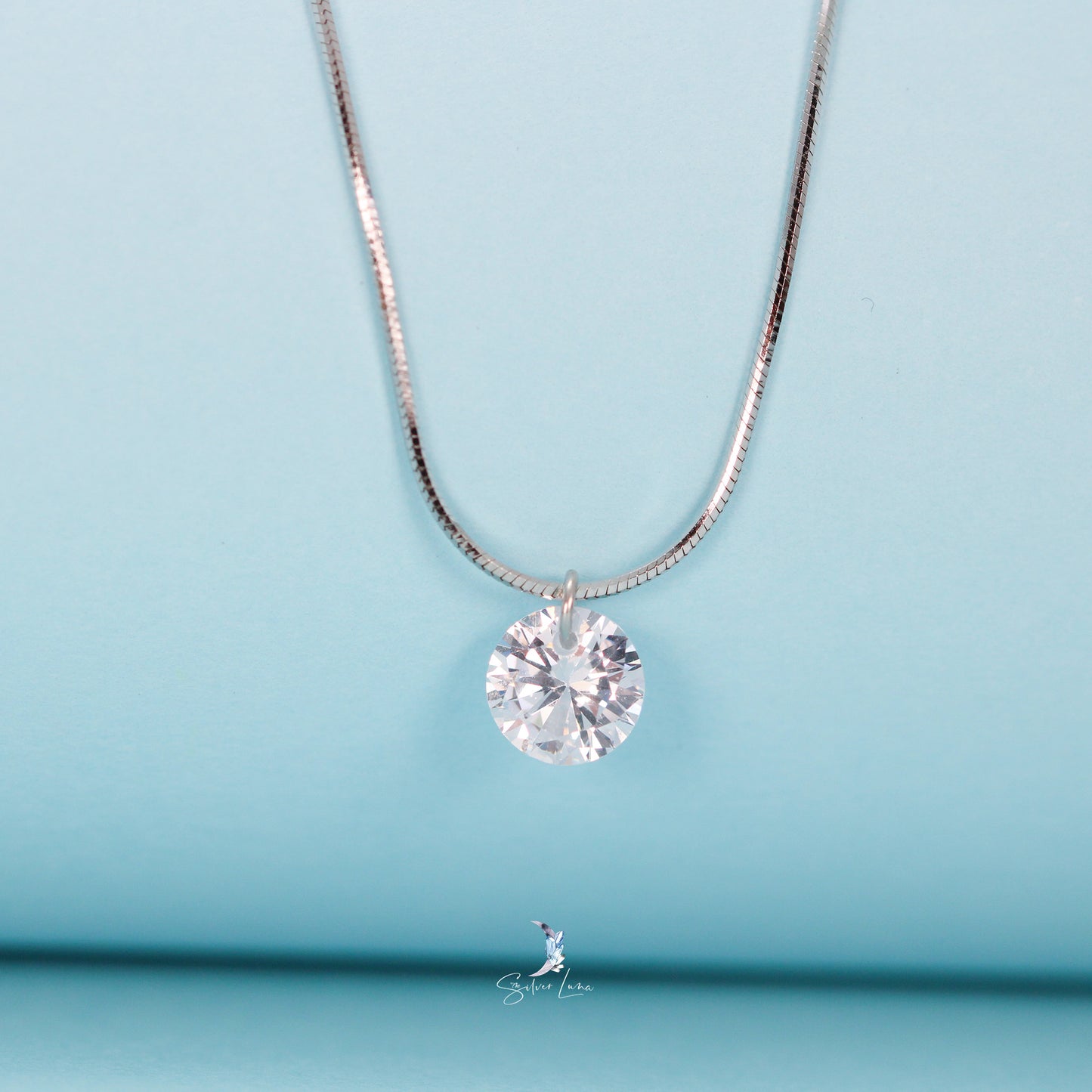 cubic zirconia pendant necklace