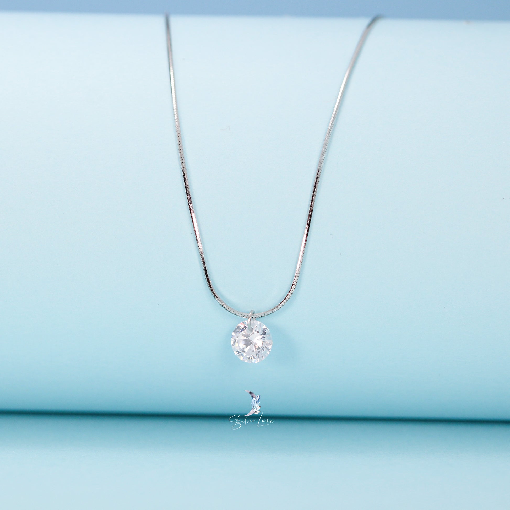 cubic zirconia pendant necklace