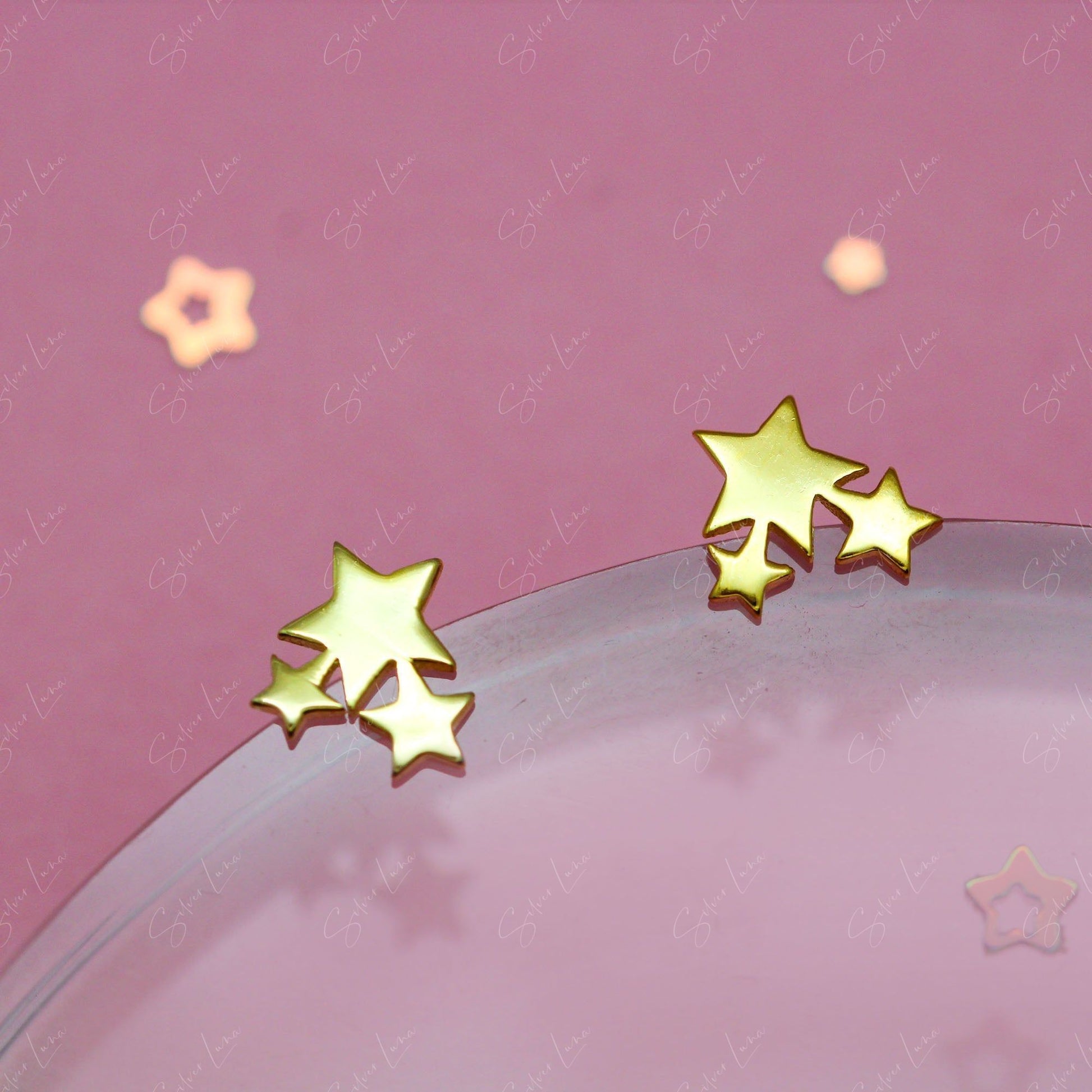 star dust stud earrings