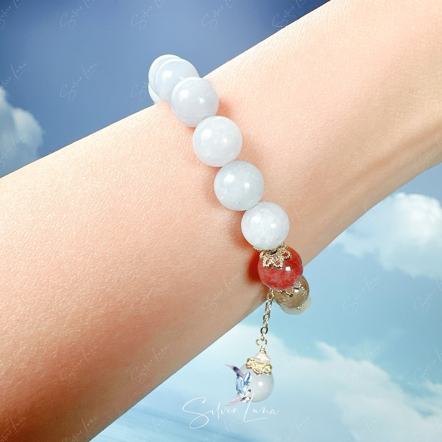 Natural Stone Aquamarine fengshui bracelet