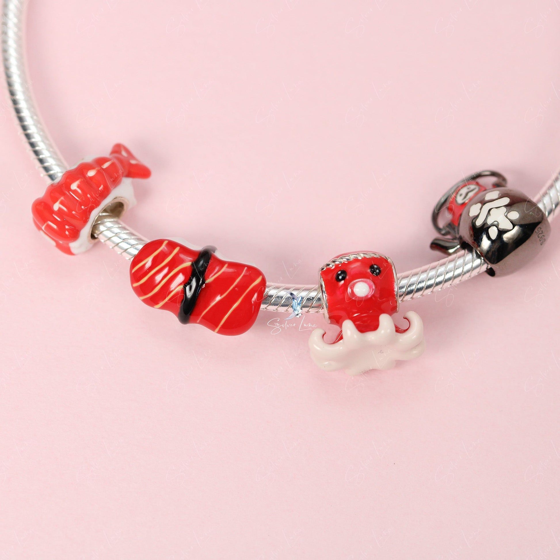 sushi charm for bracelet 