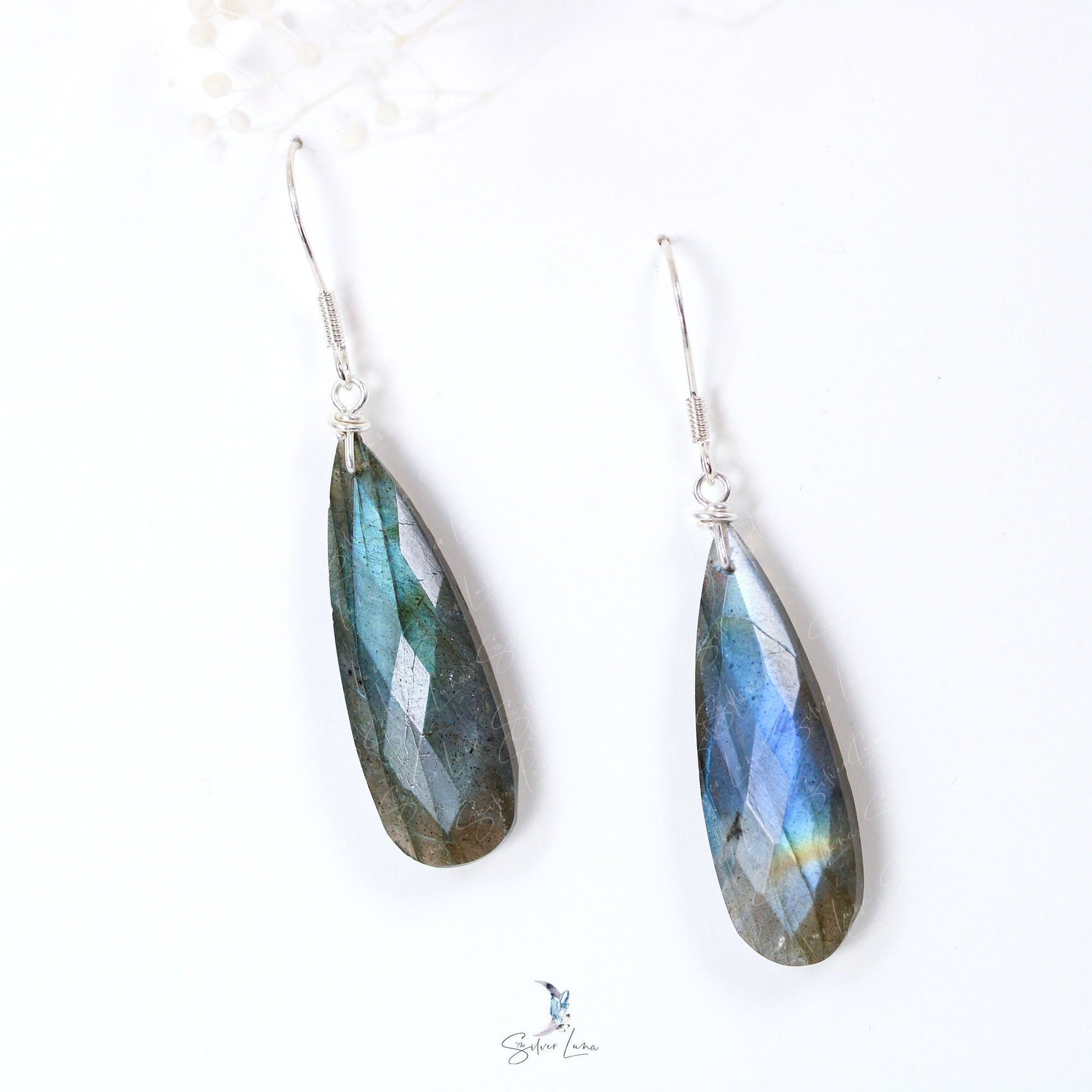 handmade labradorite earrings