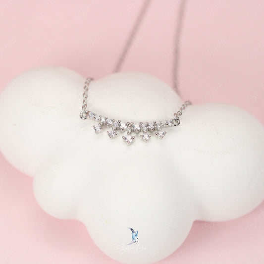 dainty tiara pendant necklace