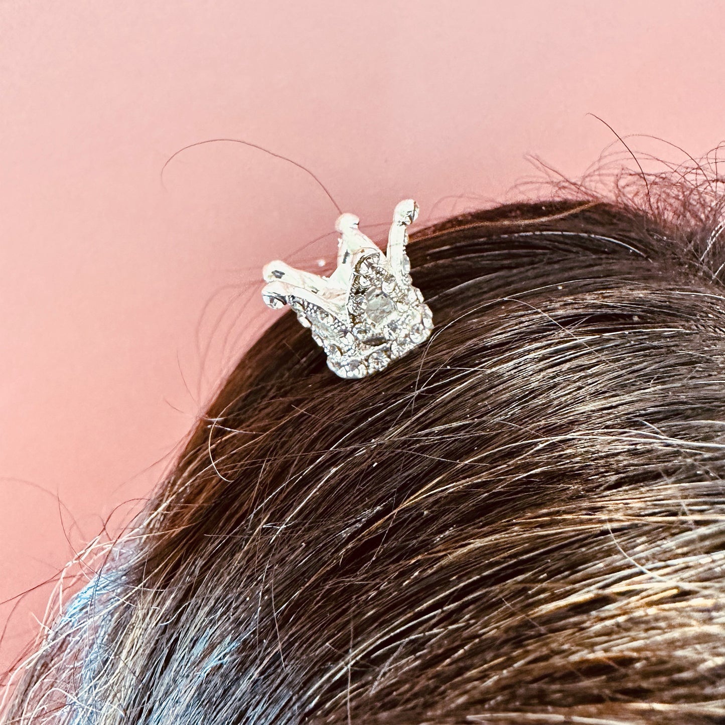 Tiny princess crown hair comb