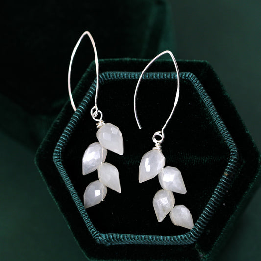 moonstone teardrop earrings