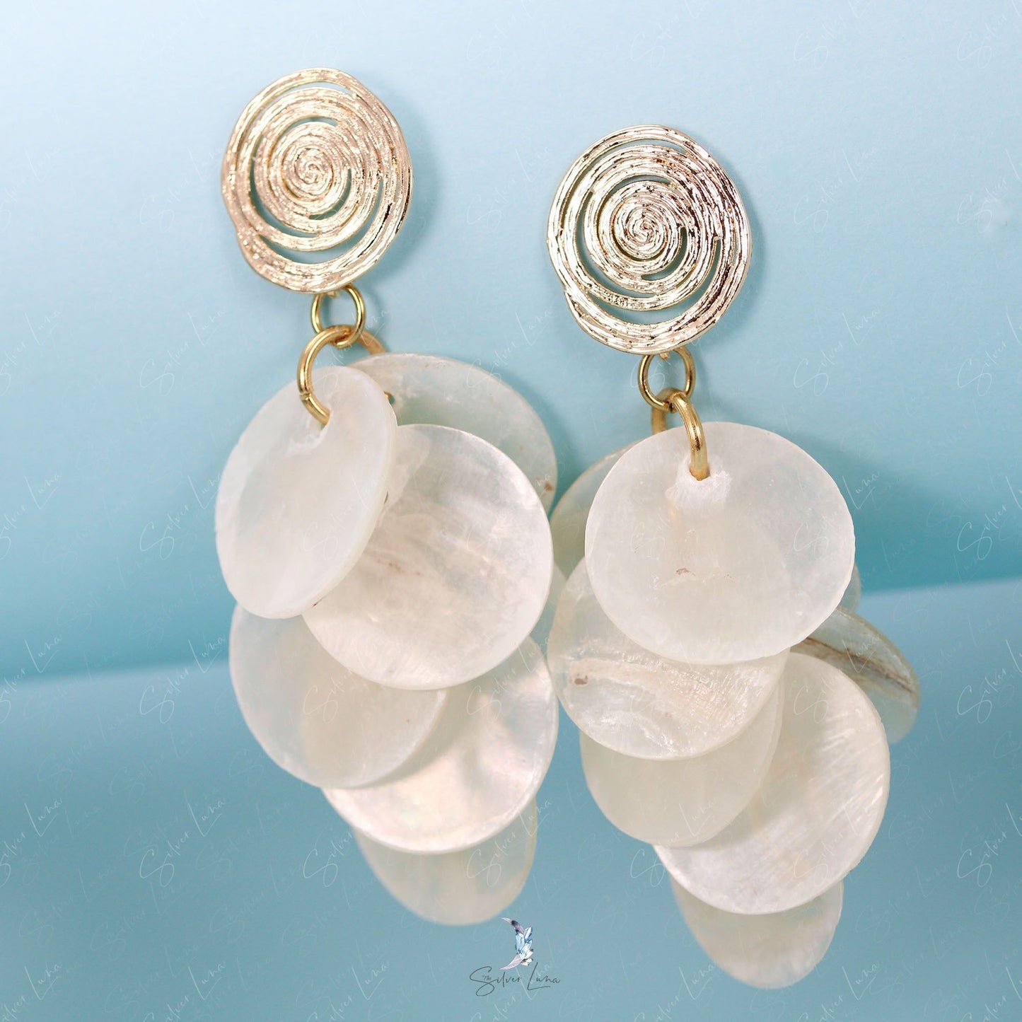 natural sea shell fashion earrings