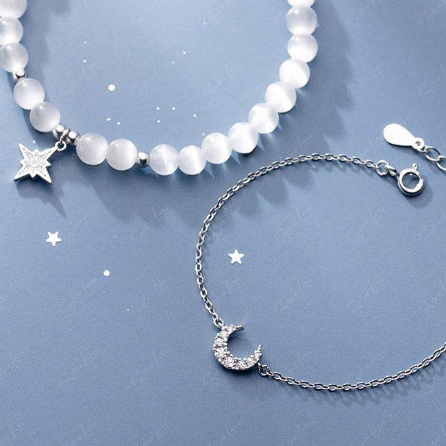 moon and star beaded bracelet