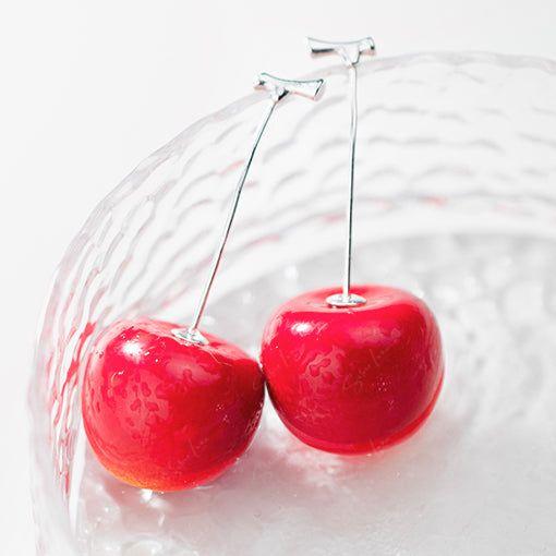 cute cherry earrings funny