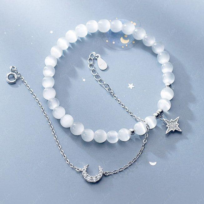 moon and star beaded bracelet