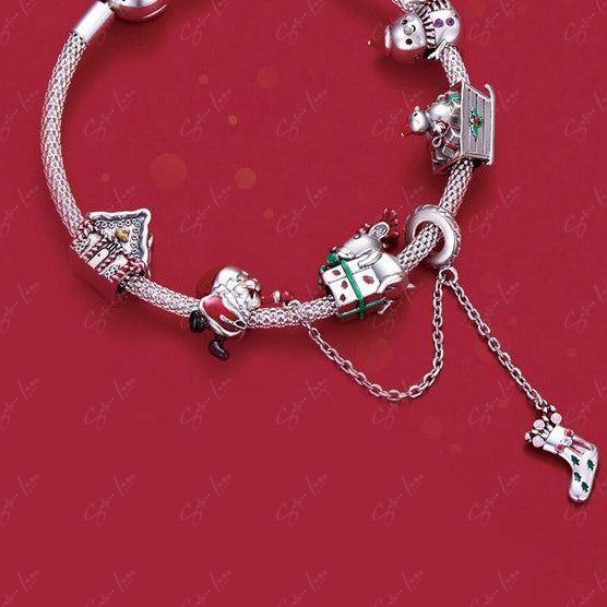 Santa Claus Christmas safety chain for bracelets