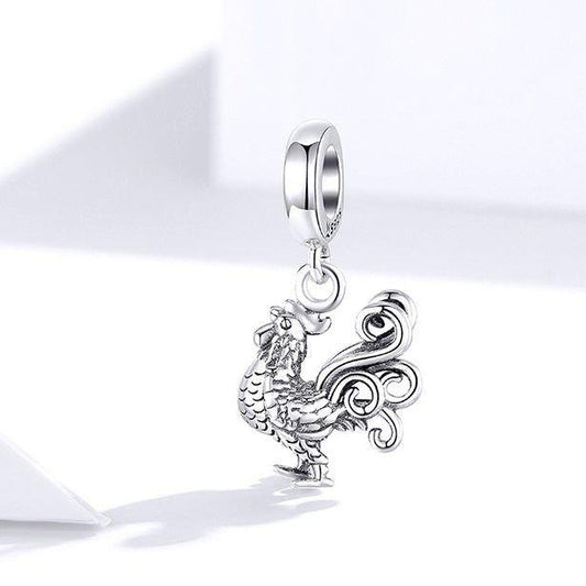 rooster pendant charm