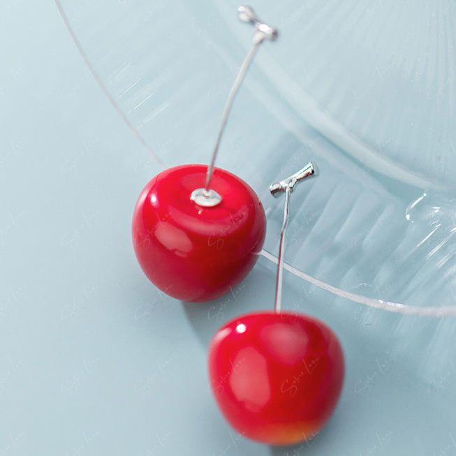 cherries earrings