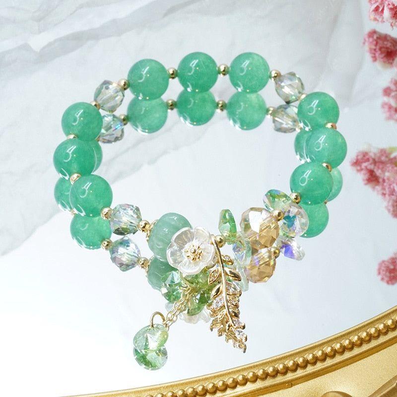 green bead feng shui bracelet