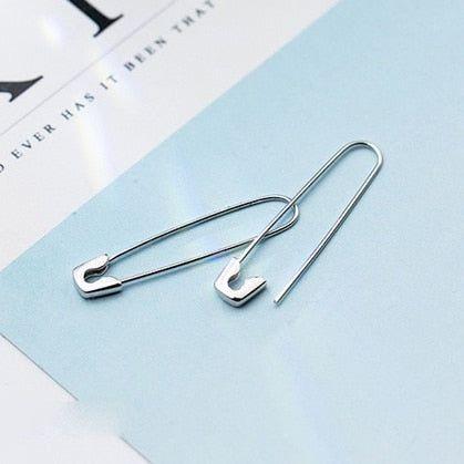 safety pin unique earrings