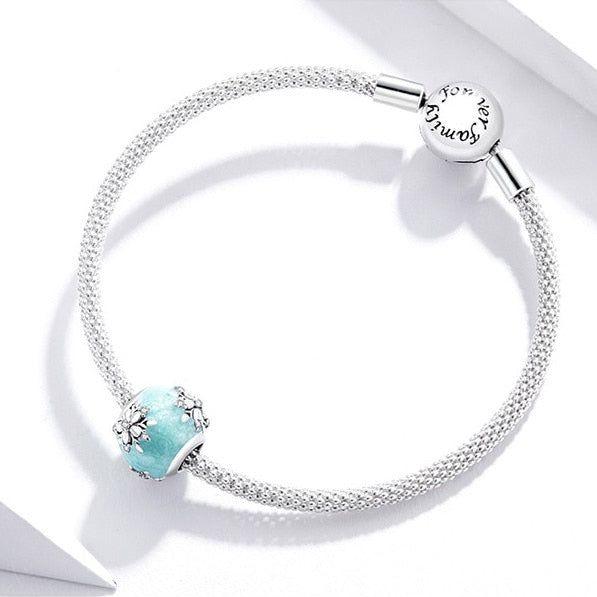 Snow angel charm bead for bracelet
