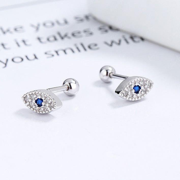 evil eye stud earrings