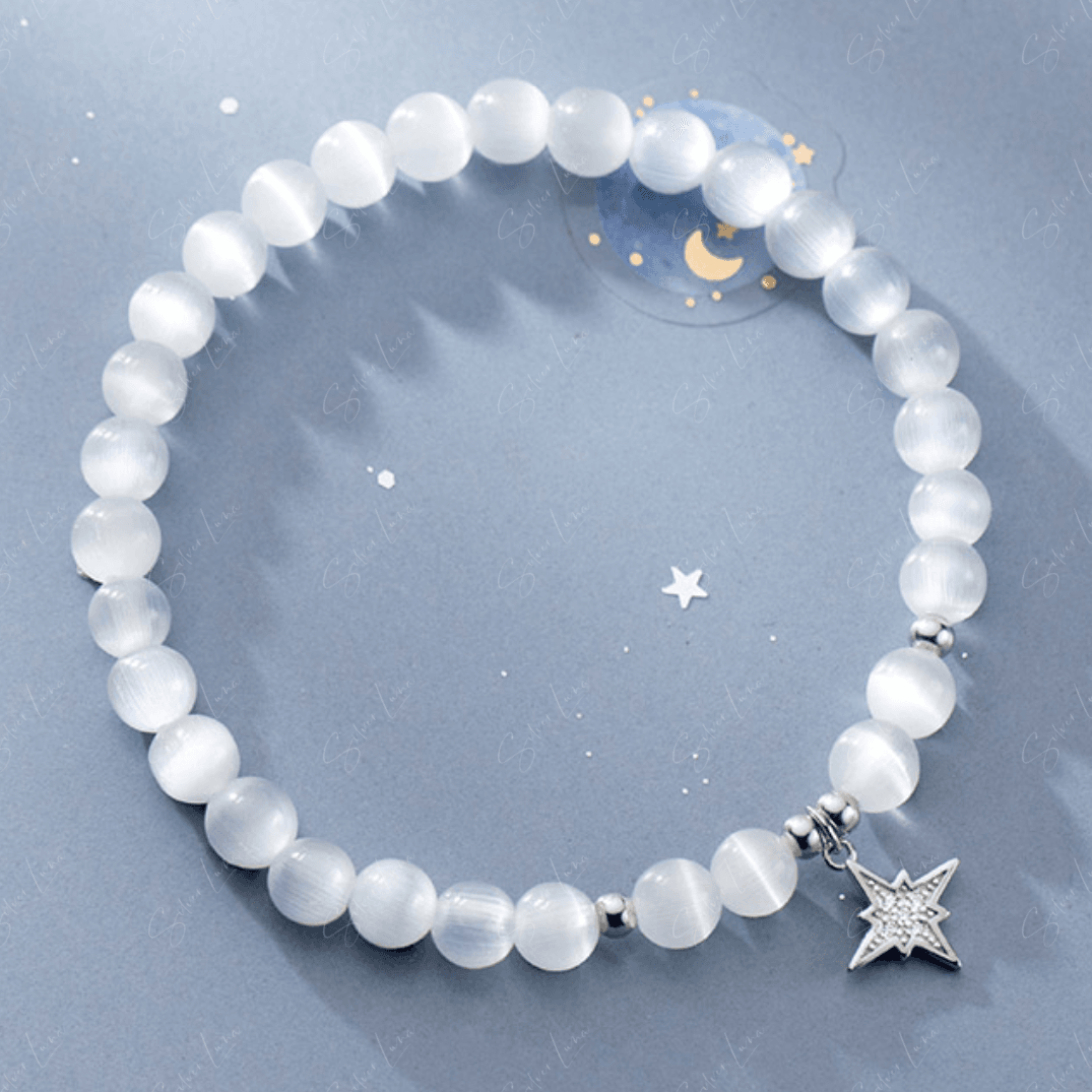 moon and star beaded bracelet