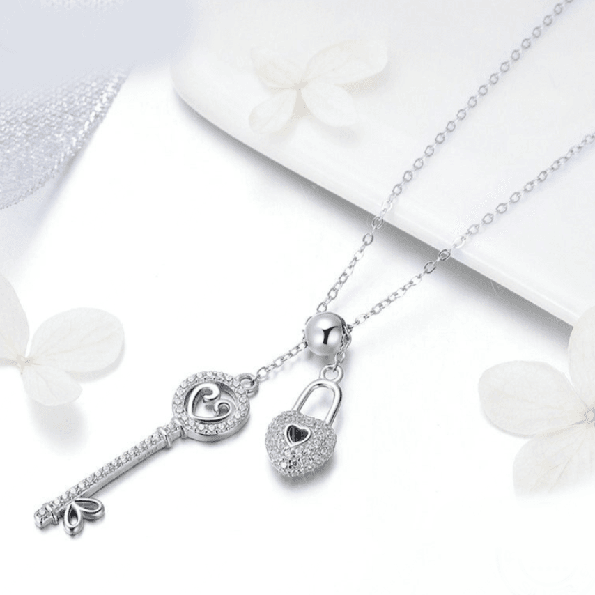 Key to your heart pendant necklace