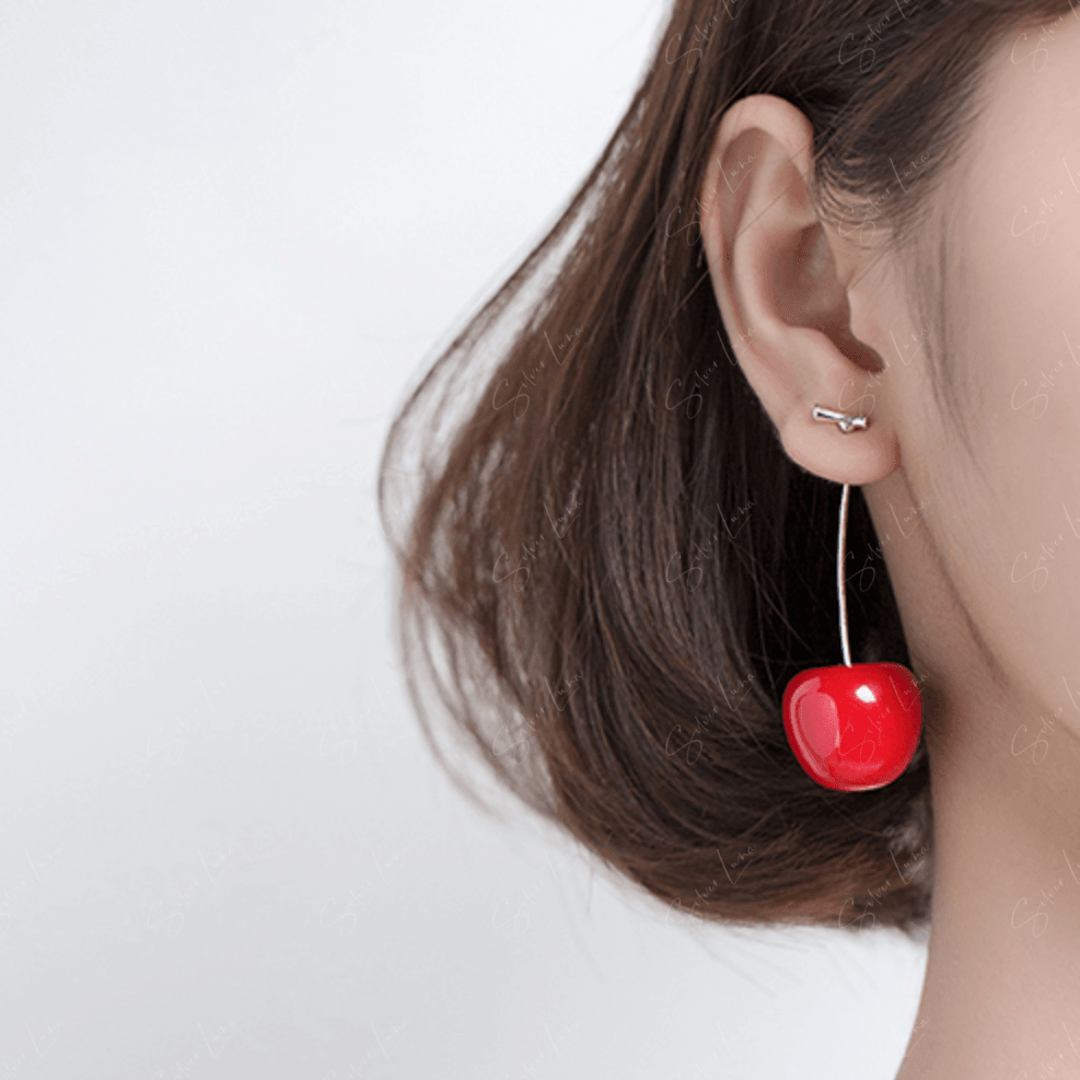 earring funny cherry earrings