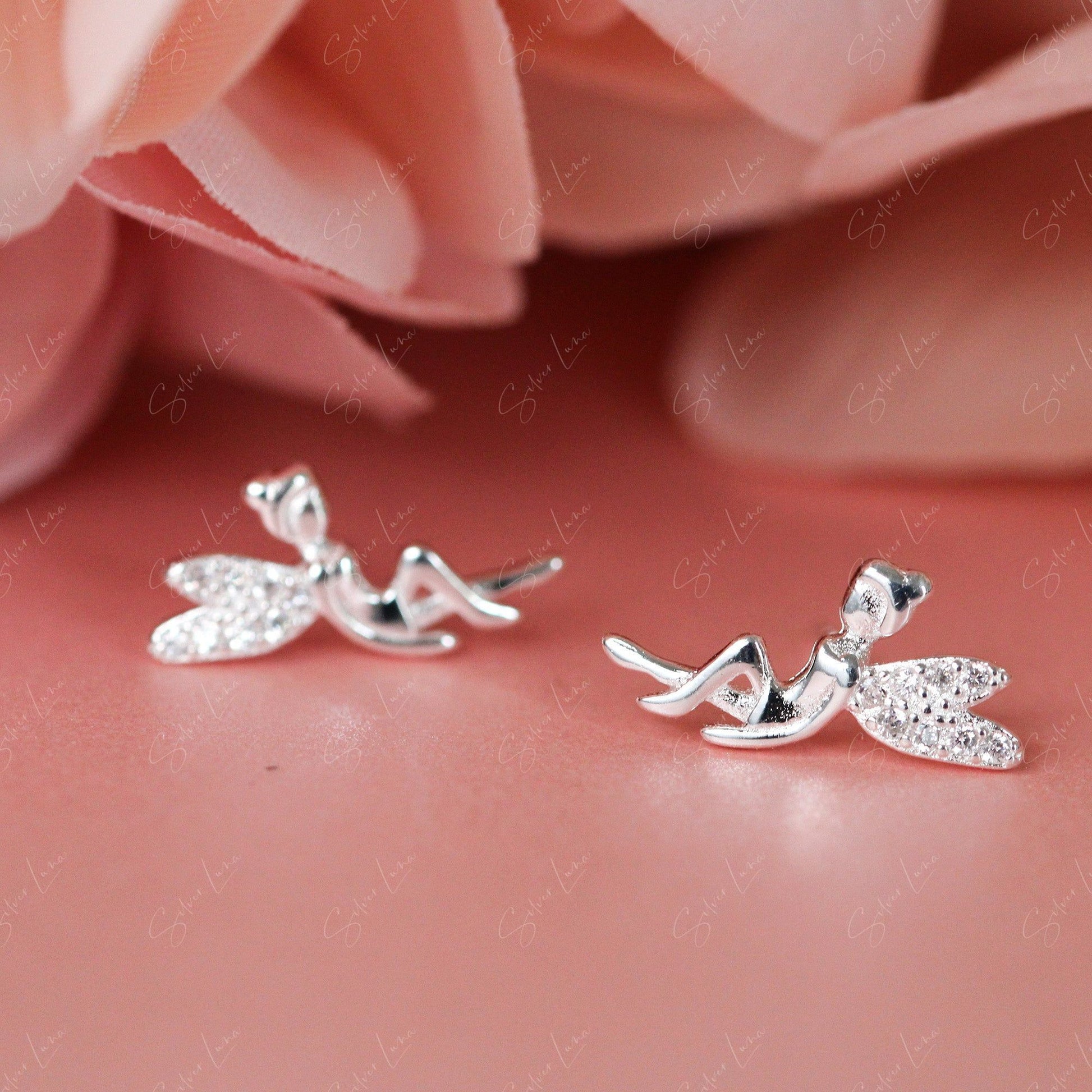 little fairy stud earrings