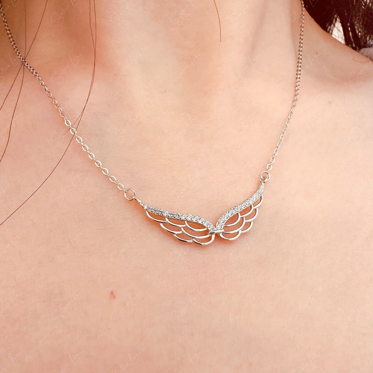 angel wing necklace