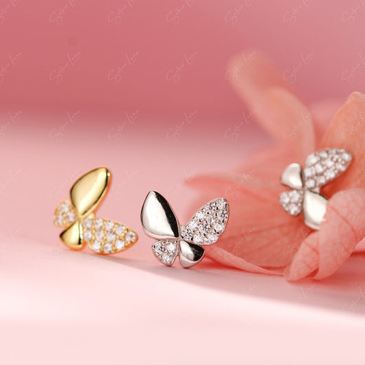 butterfly stud earrings