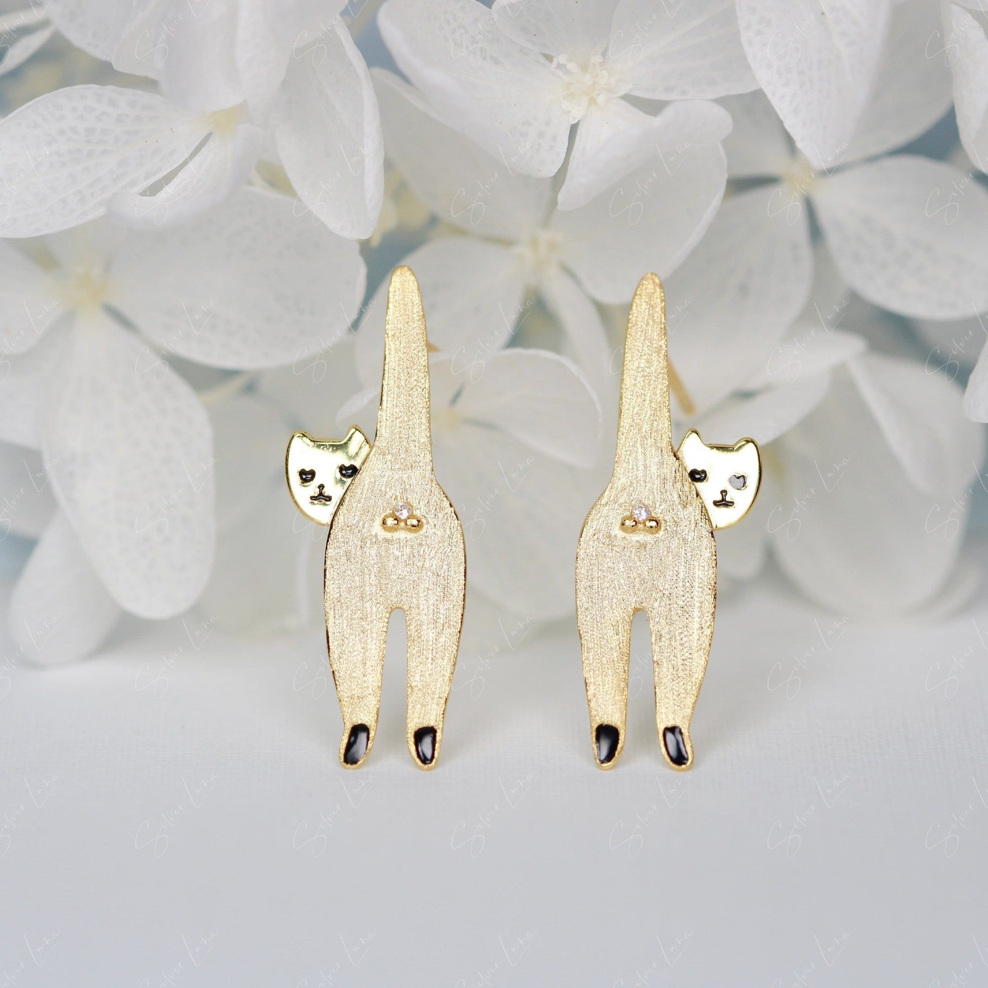 cute cat earrings