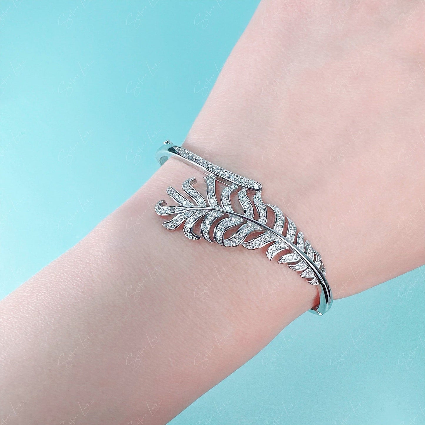feature wrap bangle bracelet