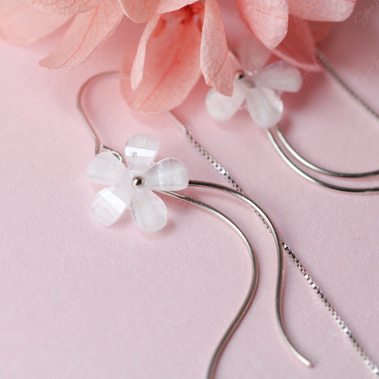 cherry blossom flower earrings